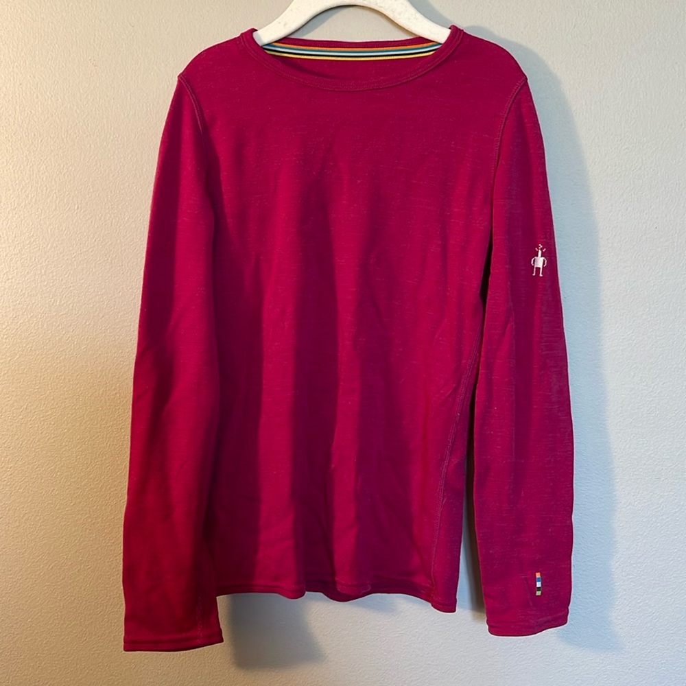 Girl’s Smartwool Pink Shirt, Size M
